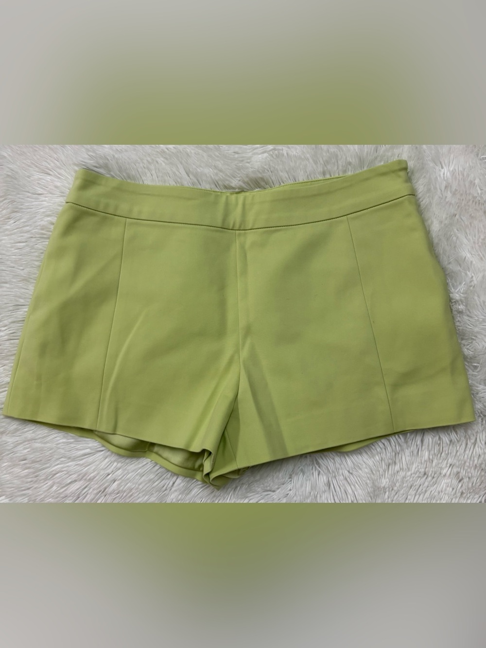 Ramy Brook Lime High-Waist Tailored Shorts